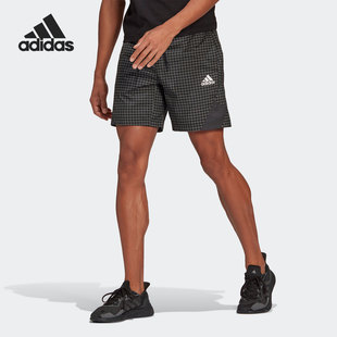 透气训练运动五分短裤 男子夏季 GM6512 阿迪达斯正品 Adidas