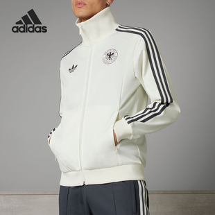 Adidas/阿迪达斯正品德国队足球休闲文化男士运动外套IU2100