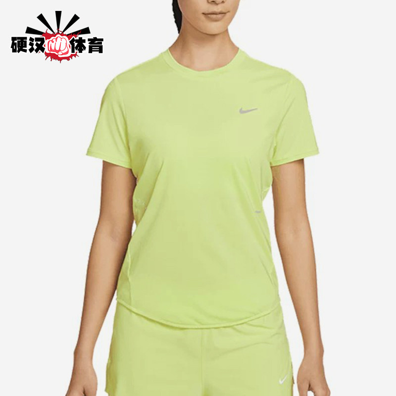 Nike/耐克正品新款女荧光黄浅绿色跑步训练经典短袖T恤HM9699-736图片