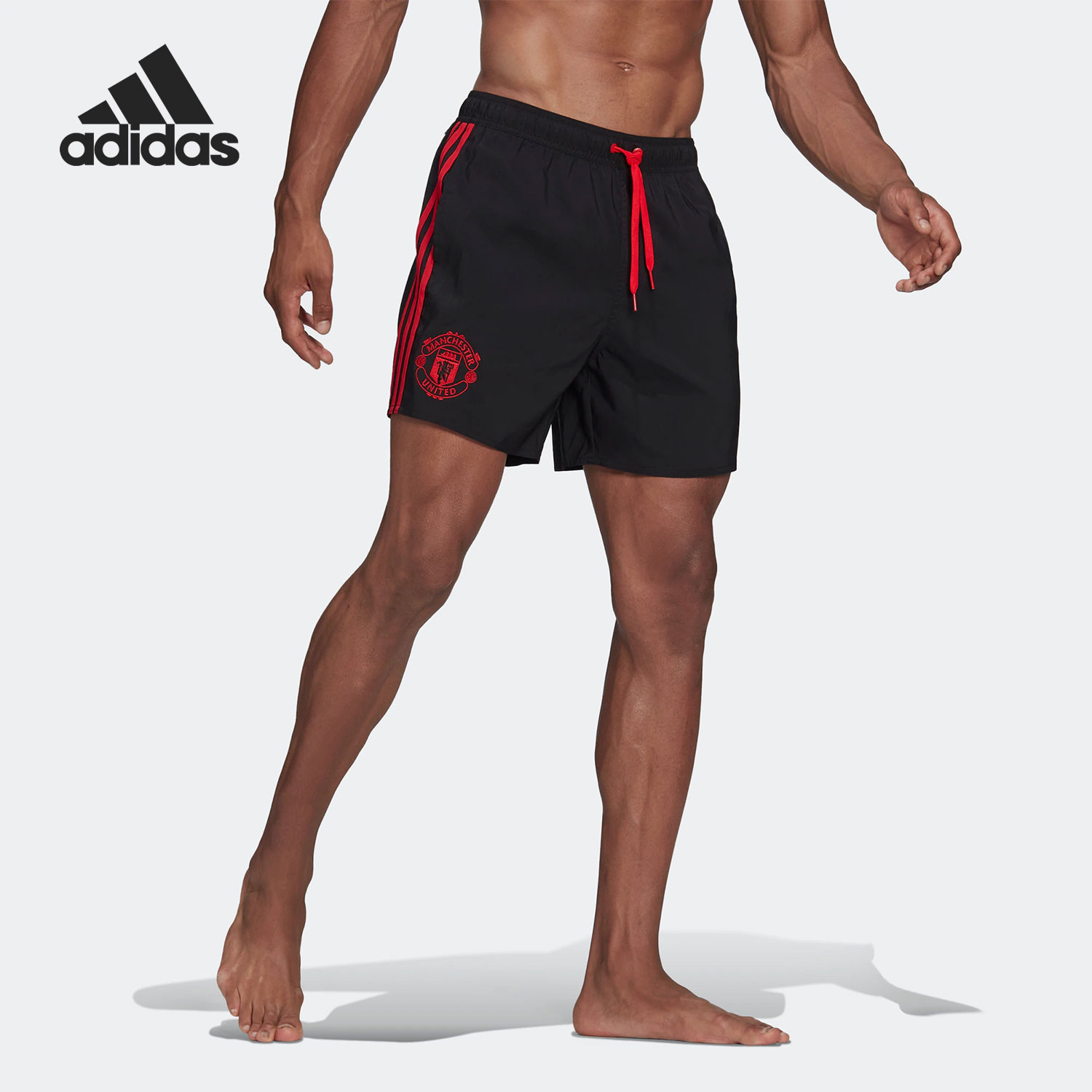 Adidas/阿迪达斯正品夏季新款男子曼联游泳运动短裤HA6955