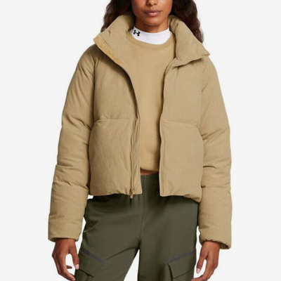 UA/安德玛正品Limitless女士灯芯绒立领运动羽绒服1384652-263