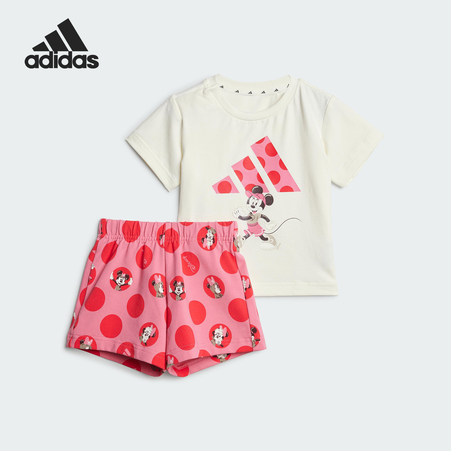 Adidas/阿迪达斯正品Disney婴童透气时尚运动舒适套装JF3626