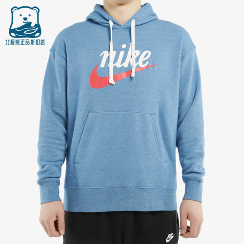 Nike/耐克正品2025冬季款男士休闲连帽套头印花卫衣BV2934-484