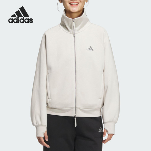 Adidas/阿迪达斯正品FLEECE JKT女士宽松日常立领外套KC0047