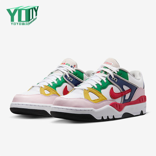 Nike/耐克正品Air Force 3男士休闲运动耐磨拼接板鞋FQ7012-100