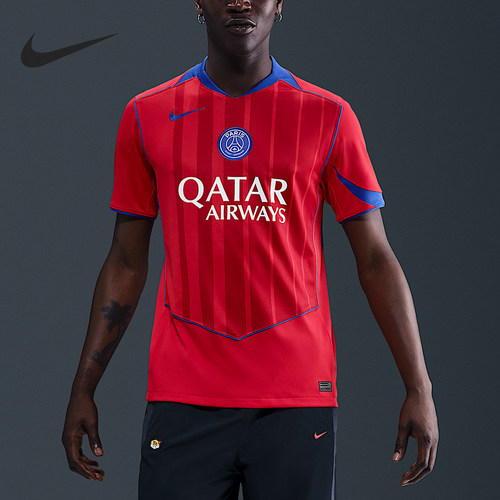 Nike/耐克正品Dri-FIT男士足球透气比赛训练短袖HJ4606-680