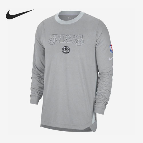 Nike耐克正品NBA男款城市版赛前高性能篮球训练长袖T恤FZ0089-007