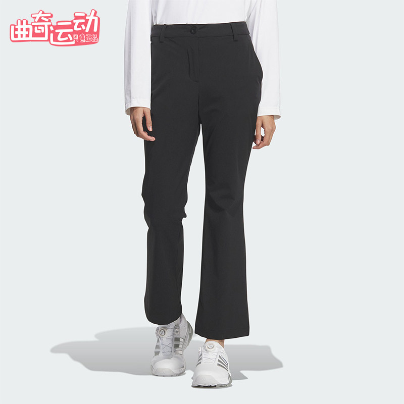 Adidas/阿迪达斯正品2026女士休闲高尔夫微喇修身经典长裤KA4325