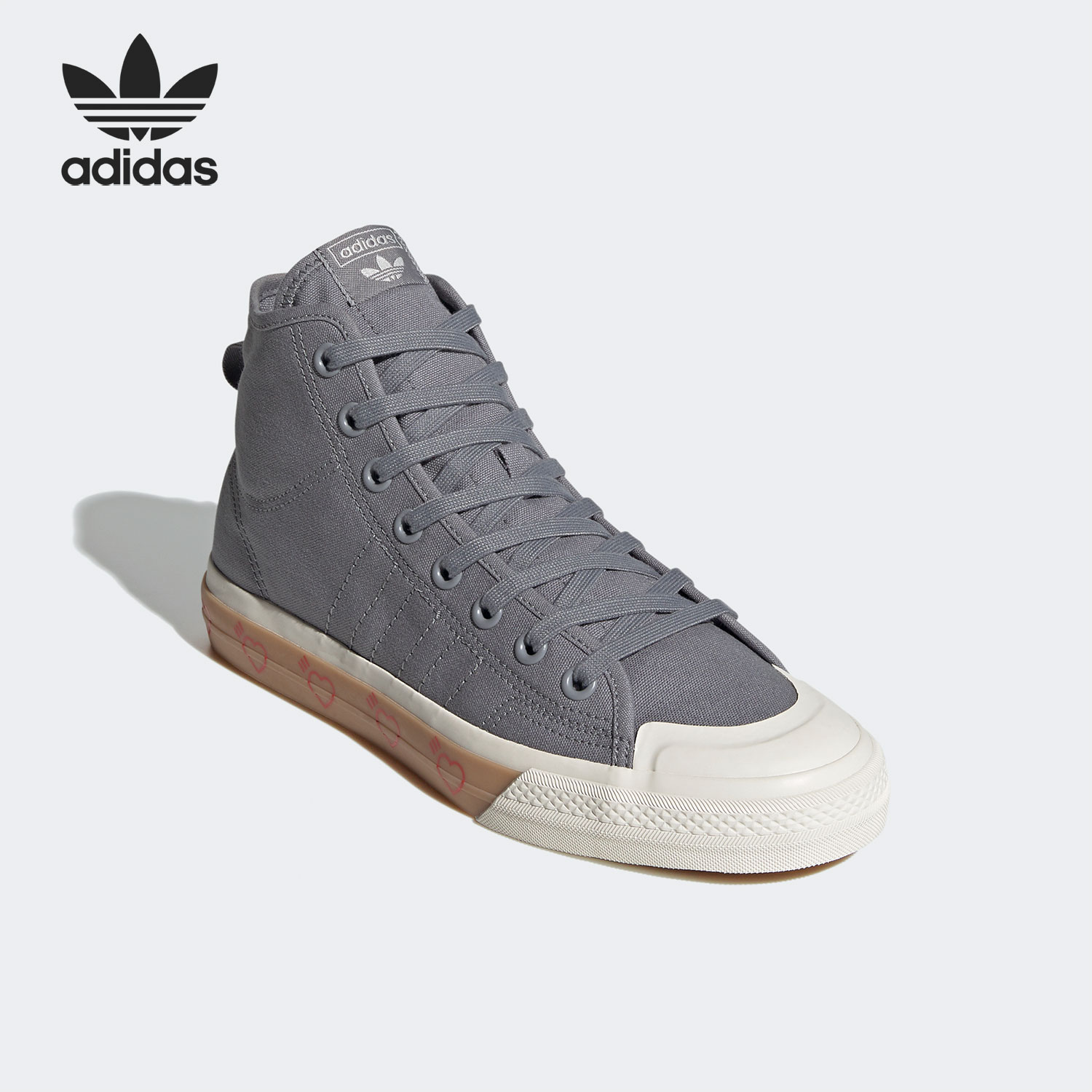 帆布鞋Adidas/阿迪达斯休闲高帮