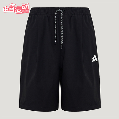 Adidas/阿迪达斯正品男士梭织宽松抽绳休闲经典运动短裤KU3149