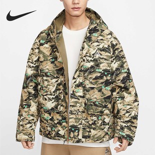 户外运动保暖连帽棉服HJ2488 Nike 男士 2025新款 297 耐克正品