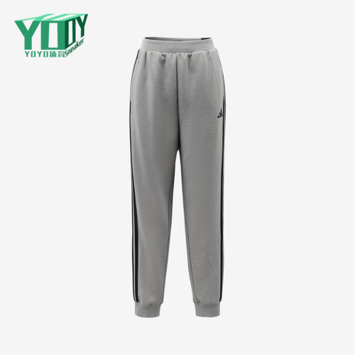 Adidas/阿迪达斯正品儿童束脚系带条纹休闲运动长裤LD3804