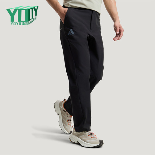 Adidas/阿迪达斯正品TEREXTEREX新款男经典黑色徒步运动裤KC7004
