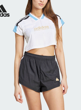 Adidas/阿迪达斯正品TIRO NP CRO 女士短款运动休闲T恤IZ2083