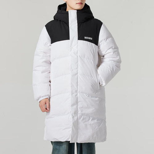 Skechers/斯凯奇正品新款男女蓬松保暖户外运动连帽羽绒服