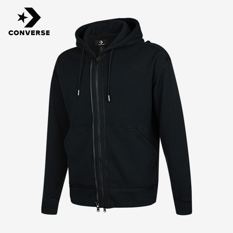 Converse匡威正品春秋新款男子运动休闲连帽针织外套10022002