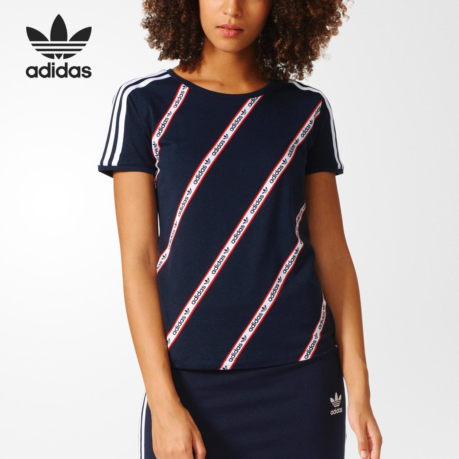 阿迪达斯女子正品运动T恤清仓特价BK2099【国际码】