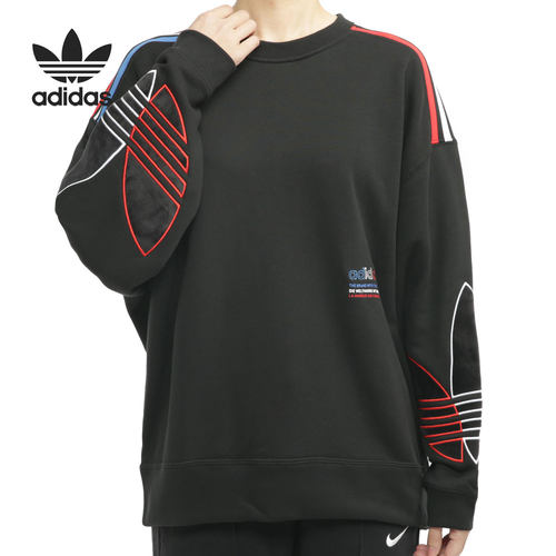 Adidas/阿迪达斯正品三叶草 SWEATSHIRT 女子宽松卫衣 GN2822