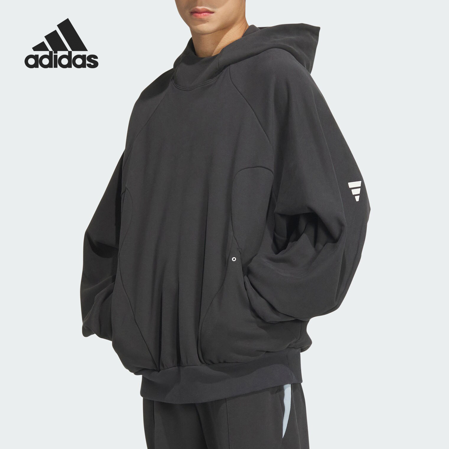 Adidas/阿迪达斯正品秋冬新款男士短款宽松户外卫衣JM8606