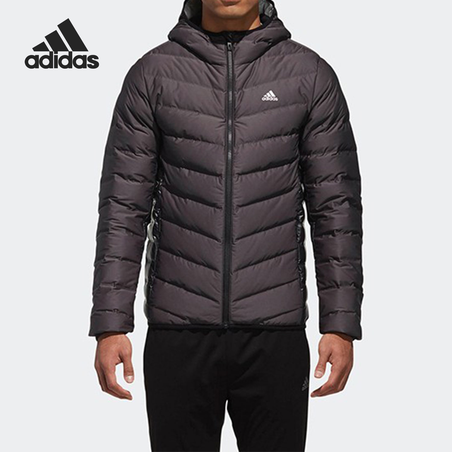 阿迪达斯正品男子羽绒服