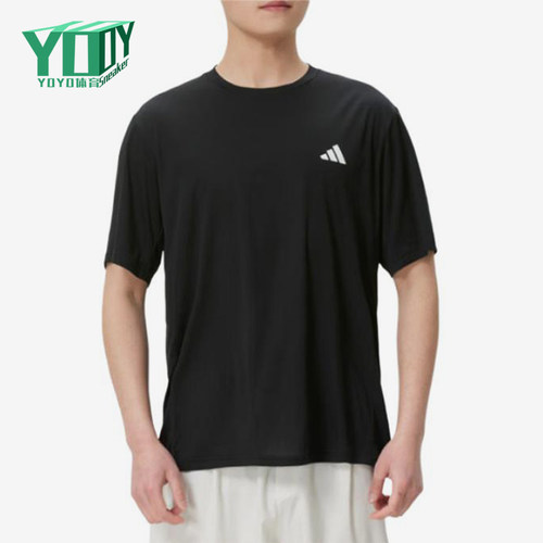 Adidas/阿迪达斯正品圆领套头短袖跑步T恤新款短袖T恤KU8712