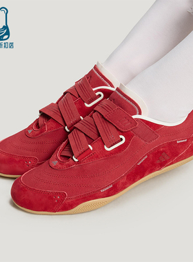 Adidas/阿迪达斯正品2025秋季款女士日常薄底魔术贴休闲鞋KJ9088