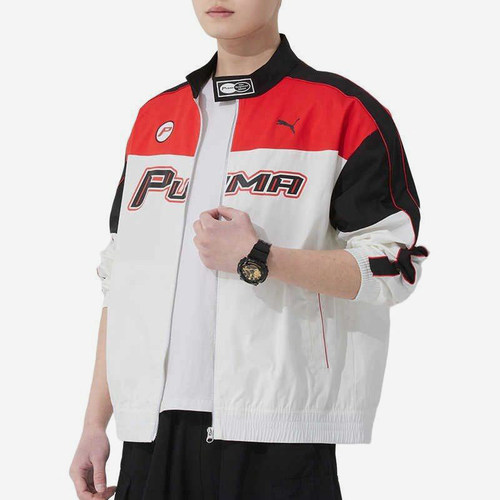 Puma/彪马正品2025春季新款男女宽松拼接梭织外套633643-02