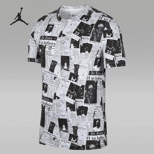 Nike/耐克正品 当季新款JORDAN RIVALS 男子印花T恤 CD5849-100
