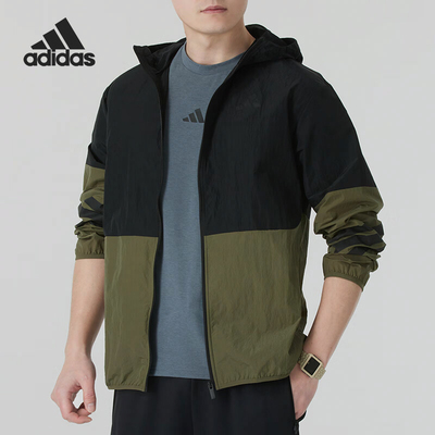 Adidas/阿迪达斯正品M FI WV WB男士针织拼接训练外套JD4943
