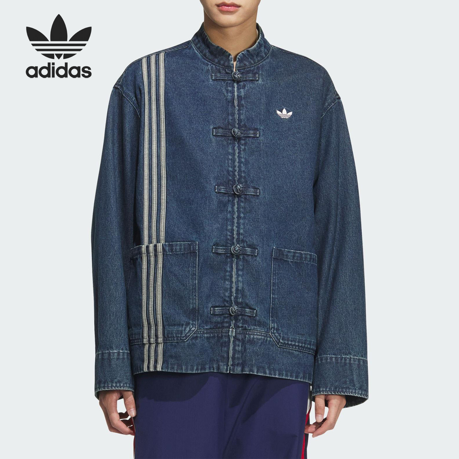 Adidas/阿迪达斯正品三叶草男女中式牛仔宽松休闲外套JZ9928,运动服/休闲服装,运动茄克/外套,淘宝优惠券,粉丝福利购,淘宝优惠卷
