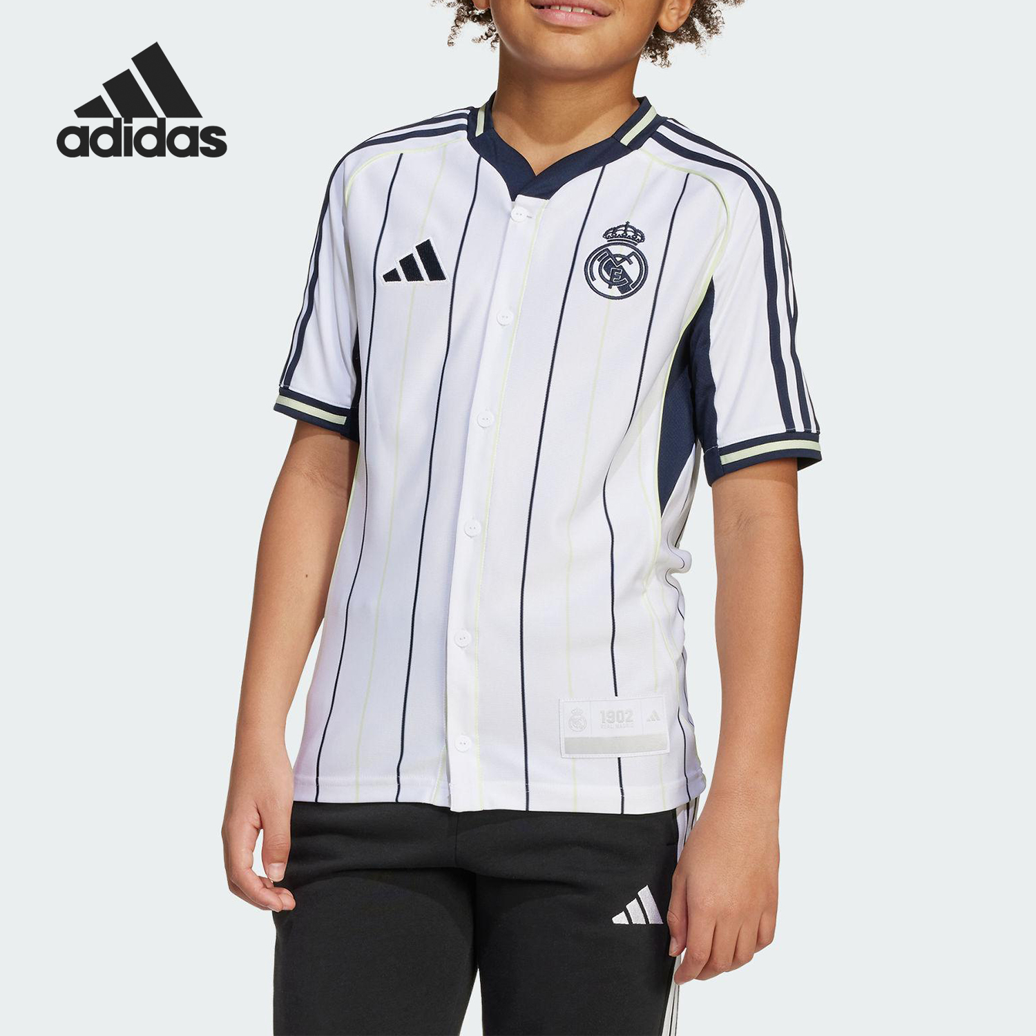 Adidas/阿迪达斯正品夏季大童透气休闲文化棒球风球衣JY0998