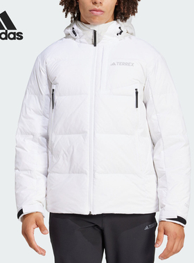 Adidas/阿迪达斯正品新款男士户外抗风透湿保暖鹅绒服IX5622