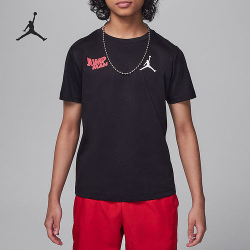 Nike/耐克正品JORDAN大童透气运动休闲宽松短袖HM4758-010