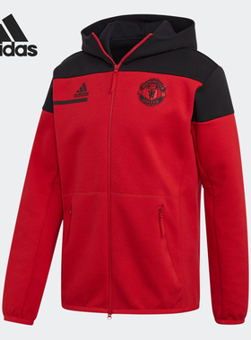 Adidas/阿迪达斯正品20-21赛季曼联ZNE男子足球夹克外套 GN4757