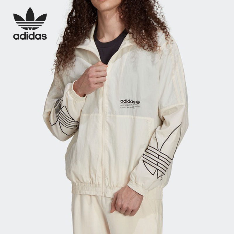 Adidas/阿迪达斯正品三叶草TRICOLOR TT 男子运动夹克外套 H13456