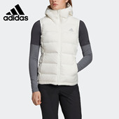 DW9277 女子户外运动连帽保暖羽绒马甲 Adidas 阿迪达斯正品