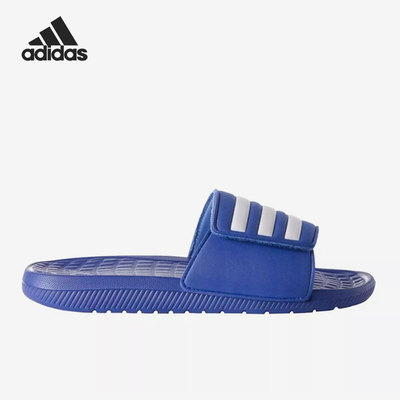 Adidas/阿迪达斯正品男子魔术贴三条纹轻便运动拖鞋H68221