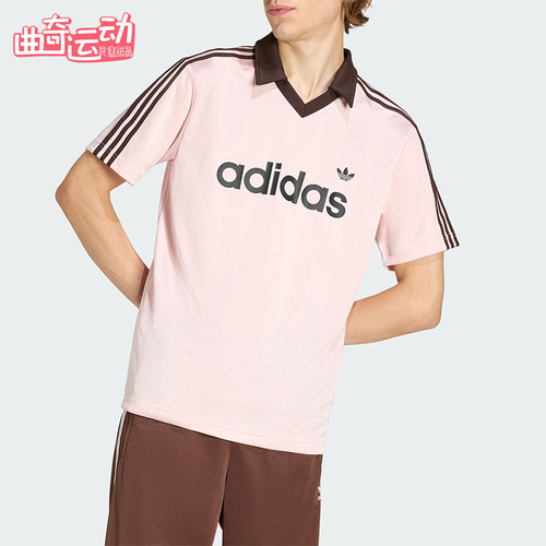Adidas/阿迪达斯正品三叶草男士运动翻领球衣风短袖POLO衫KE3580
