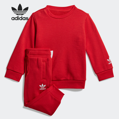 阿迪达斯三叶草婴童运动套装