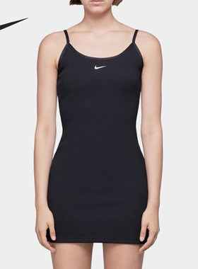 Nike/耐克2025女士细带套头针织修身连衣裙CD6444-010