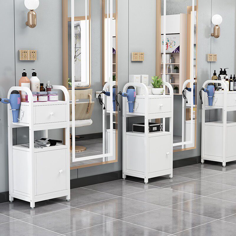 理发店发廊工具车烤漆工r具柜美发店美容院镜台移动推车木制产品