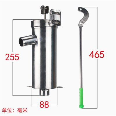 摇水泵家用手动摇水机井s水井头手压泵吸水器抽水泵不锈钢摇井泵