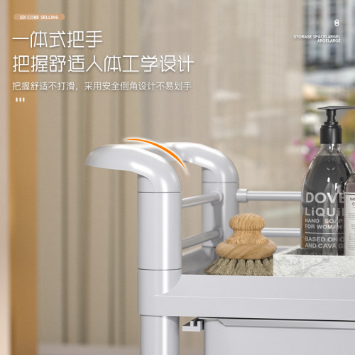 美容小推车美容院置物架塑料w工具车医用治疗车收纳手推车收纳推