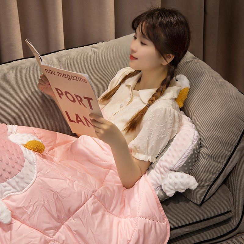 大白鹅抱枕被子两用枕p头可折叠办公室午睡空调毯汽车载二合一靠,居家布艺,抱枕被,淘宝优惠券,粉丝福利购,淘宝优惠卷