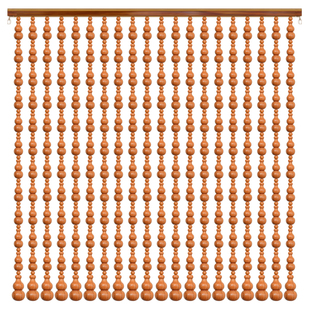 桃木葫芦珠帘门帘l大门卧室化妆室客厅隔间门对门家用风水帘免打