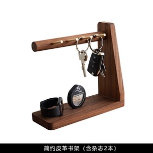 轻奢系进门玄关柜台饰品组合件入户柜花艺棉鞋服饰钥Y匙架展示道