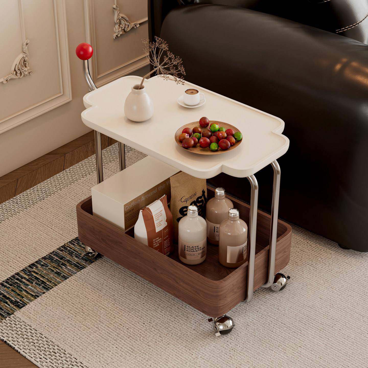 实木几可移动收纳小推车中边古客厅餐沙发储物置物架胡色桃木车,住宅家具,移动边几/推车,淘宝优惠券,粉丝福利购,淘宝优惠卷