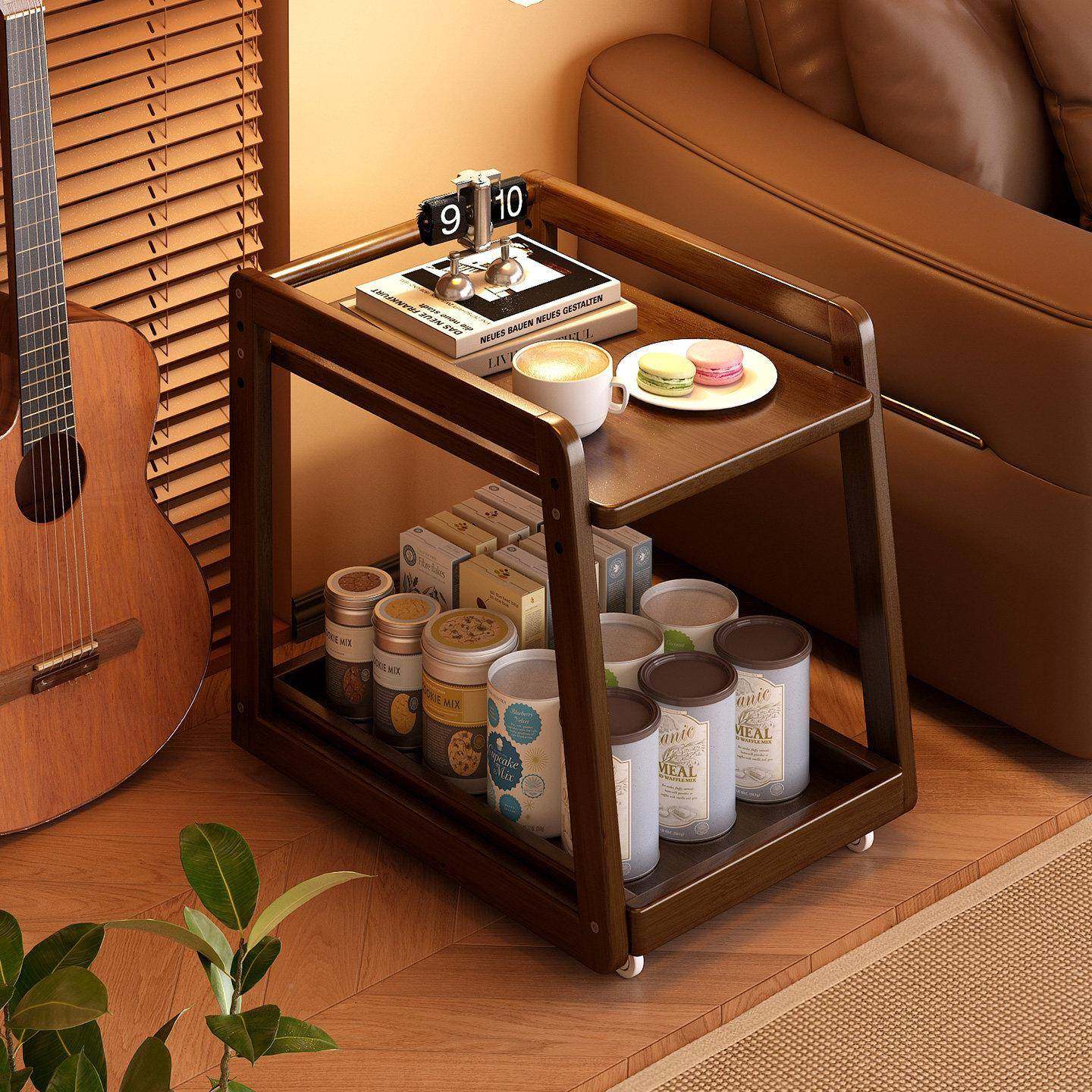 古风网红移动小推车置物用架客沙发侧边可柜茶几家床头零中食边几,住宅家具,移动边几/推车,淘宝优惠券,粉丝福利购,淘宝优惠卷