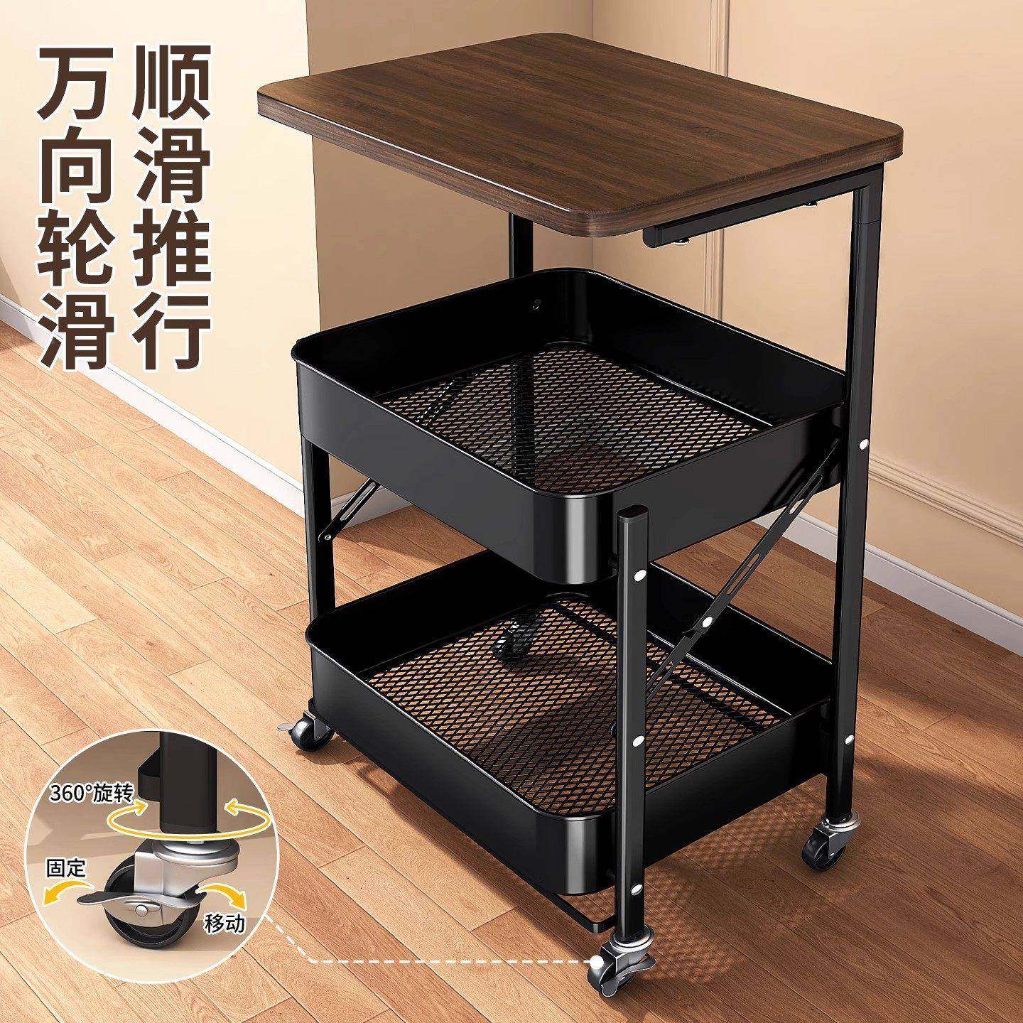 中古架小推车置物落地食头收纳架可折叠储物架床柜沙发边几零茶几,住宅家具,移动边几/推车,淘宝优惠券,粉丝福利购,淘宝优惠卷