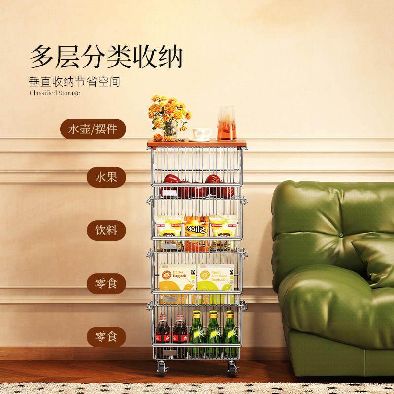 客厅推车零食小分层收柜中房古实木家用边几移动厨果蔬菜纳置物架,住宅家具,移动边几/推车,淘宝优惠券,粉丝福利购,淘宝优惠卷